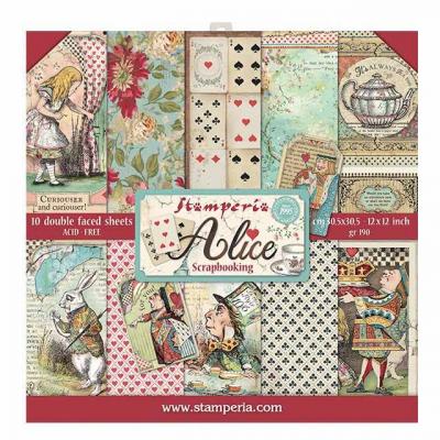 Stamperia 12x12 Inch Paper Pack - Alice